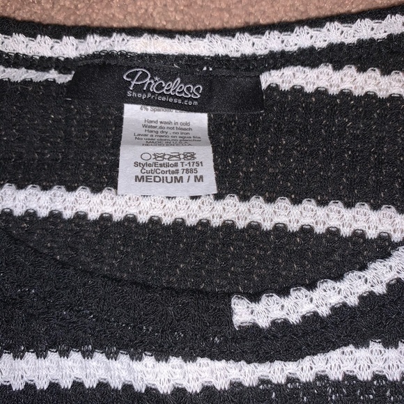 Libby black stripe elbow patch sweater - Picture 6 of 6